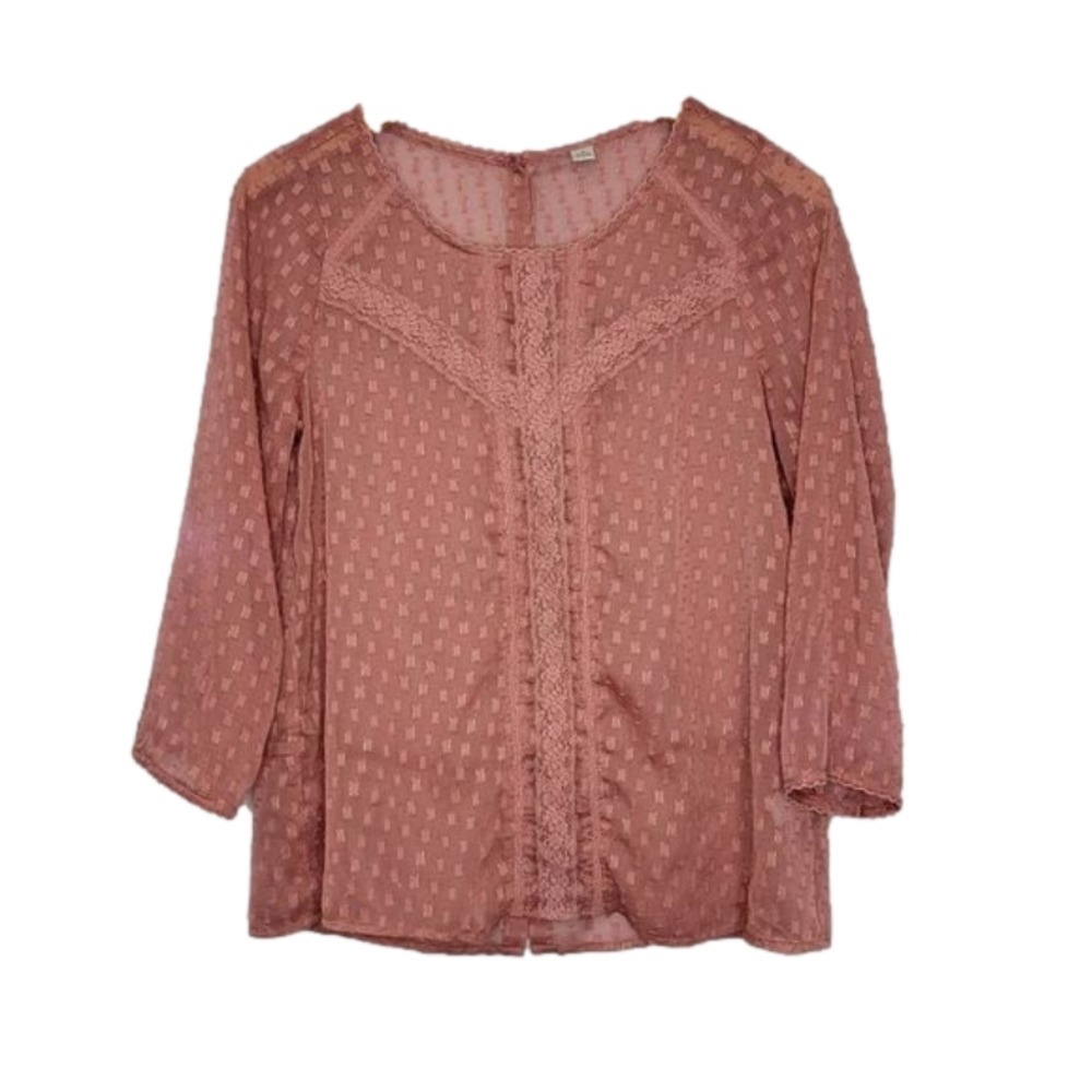UNBRANDED Mauve Pale Pink with Gold threading spot